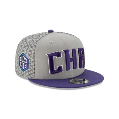 Sapca New Era Charlotte Hornets NBA 2019 NBA Authentics City Series 9FIFTY Snapback - Gri